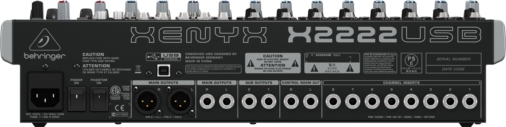 Behringer XENYX X2222USB 22 channels_2