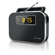 Muse M-081R Alarm function 2-band PLL portable radio Black_2