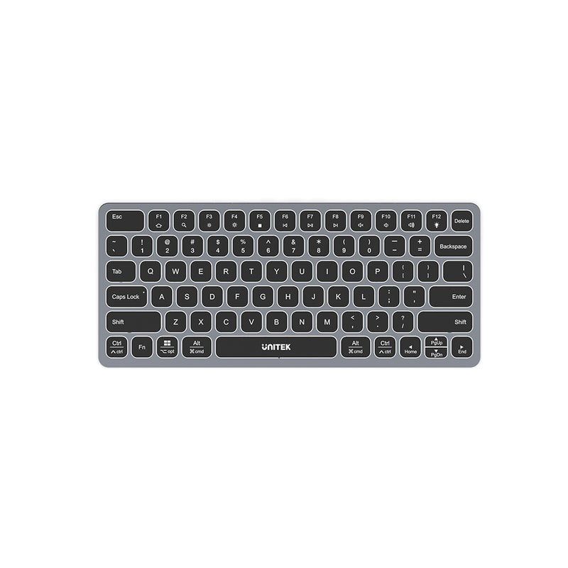 UNITEK D1092A keyboard USB US International Grey_4