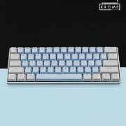 Ducky Keycap Set  PBT  ISO (EN) - white/blue_2