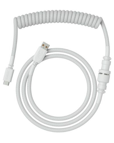 Glorious Coiled Cable Ghost White  USB-C to USB-A  1.37m - white_2