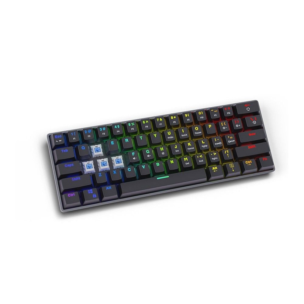 SAVIO Mechanical Keyboard BLACKOUT Blue (Outemu Blue)  black_5