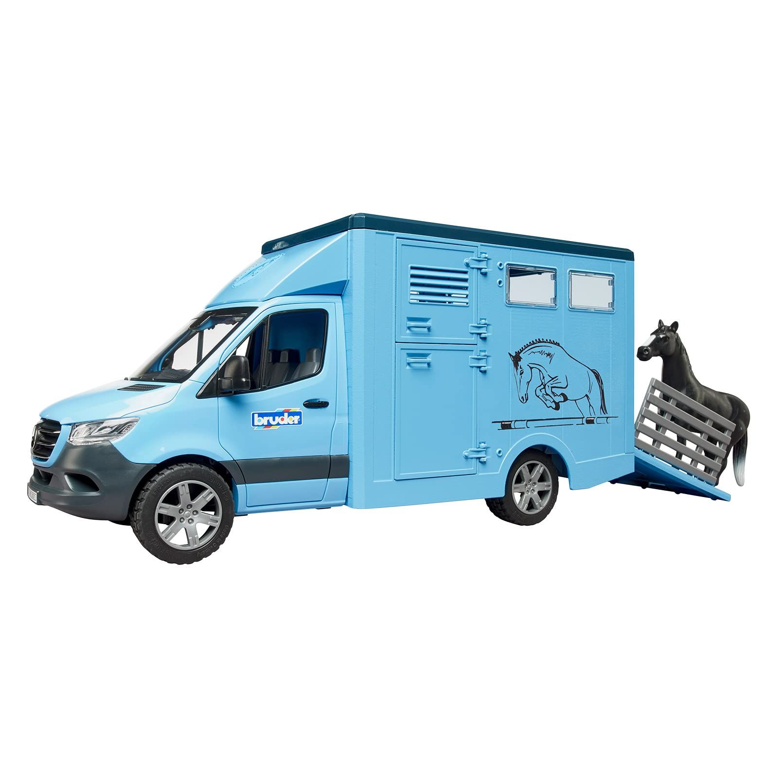 Mercedes Sprinter for transporting horses with horse figurine 02674 BRUDER_2