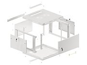 LANBERG WALL MOUNT RACK CABINET 19  6U 600X600_7