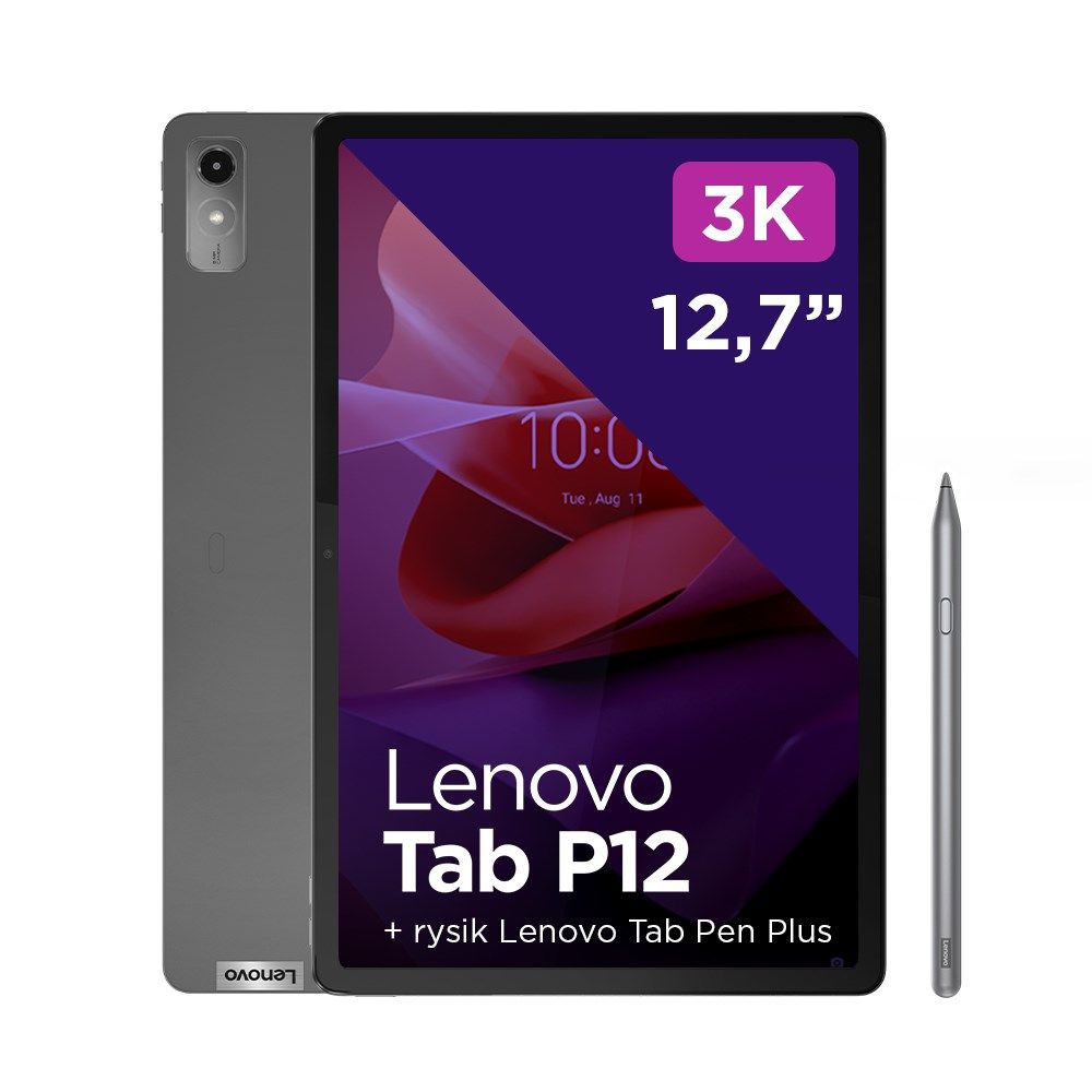 Lenovo Tab P12 128 GB 32.3 cm (12.7 ) Mediatek 8 GB Wi-Fi 6 (802.11ax) Android 13 Grey_9