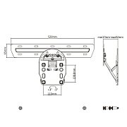 Maclean TV mount  compatible with Samsung QLED Q7/Q8/Q9 TVs  49 -65   max 50kg  MC-806_8