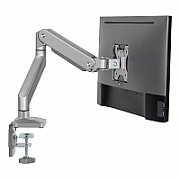 Ergo Office Aluminium Monitor Mount with Gas Spring  Double Arm  VESA 75x75/100x100  17 -32  10 kg Silver  ER-447_1