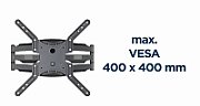 Gembird WM-60ST-01 Full-motion TV wall mount   32”-60” (36 kg)_9