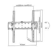 Gembird WM-55T-02 TV mount 139.7 cm (55 ) Black_4