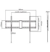 Gembird WM-90F-01 TV mount 2.29 m (90 ) Black_4