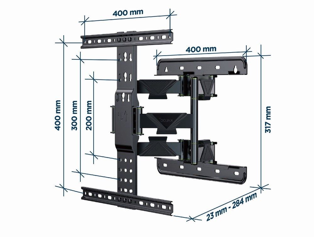 Gembird WM-65ST-01 Full-motion TV wall mount  32”-65” (36 kg)_2