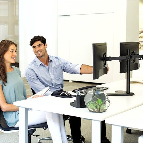 Fellowes Ergonomics freestanding arm for 2 monitors - horizontal Seasa - former Professional Series™._3