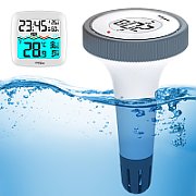 GreenBlue Pool Thermometer Weather Station  60m Range  Floating Sensor  Temperature  Time  Calendar  DCF  GB216_3