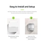 GreenBlue wireless entry signal  motion sensor  52 melodies  white  230V AC  max 8 sensors  GB212_7