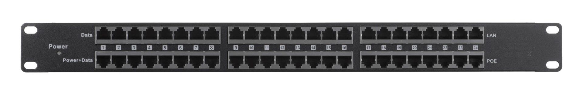 Extralink 24 Port | PoE Injector | 24x 100Mbps RJ45  Rack Enclosure_2