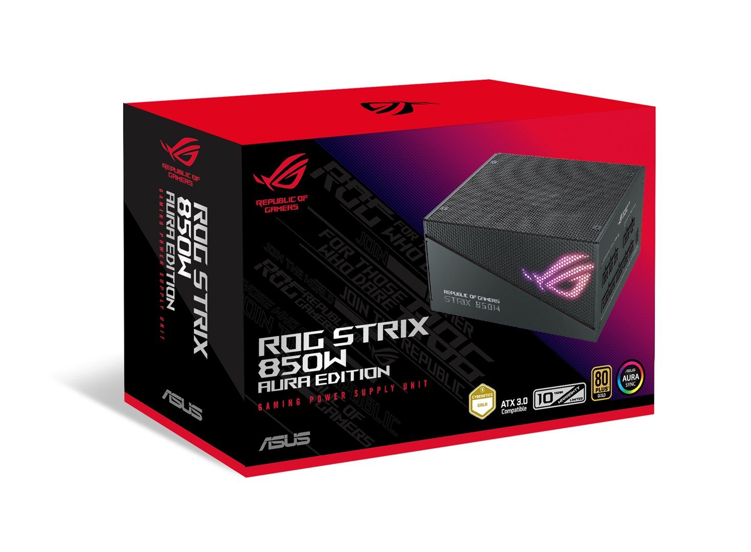 ASUS ROG Strix 850W Gold Aura Edition power supply unit 20+4 pin ATX ATX Black_9