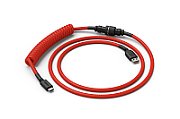 Glorious Coiled Cable Crimson Red  USB-C to USB-A  1.37m - red/black_1