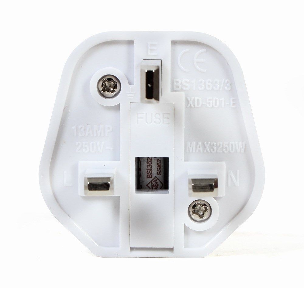 ADAPTOR EU GEMBIRD, Socket EU, conectare prin Socket UK (T), 13 A, fara protectie, alb, 