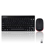 KIT wireless GENIUS, tastatura wireless 104 taste (slim) + mouse wireless 1200dpi, 3 butoane, 11 taste functii multimedia, black, 