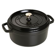 Staub Round Cast Iron Casserole - 3.8 ltr  Black_1