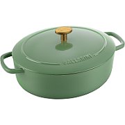 Ballarini Bellamonte Oval Cast Iron Pot - Green  2.2 ltr_1