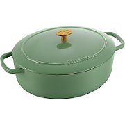 Ballarini Bellamonte Oval Cast Iron Casserole - 4.5 ltr  Green_1