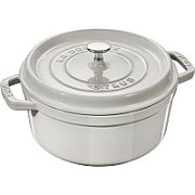 Staub Round Cast Iron Pot - 3.8 ltr  White Truffle_1