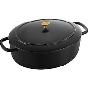 Ballarini Bellamonte Oval Cast Iron Pot - Black  7.5 ltr_1