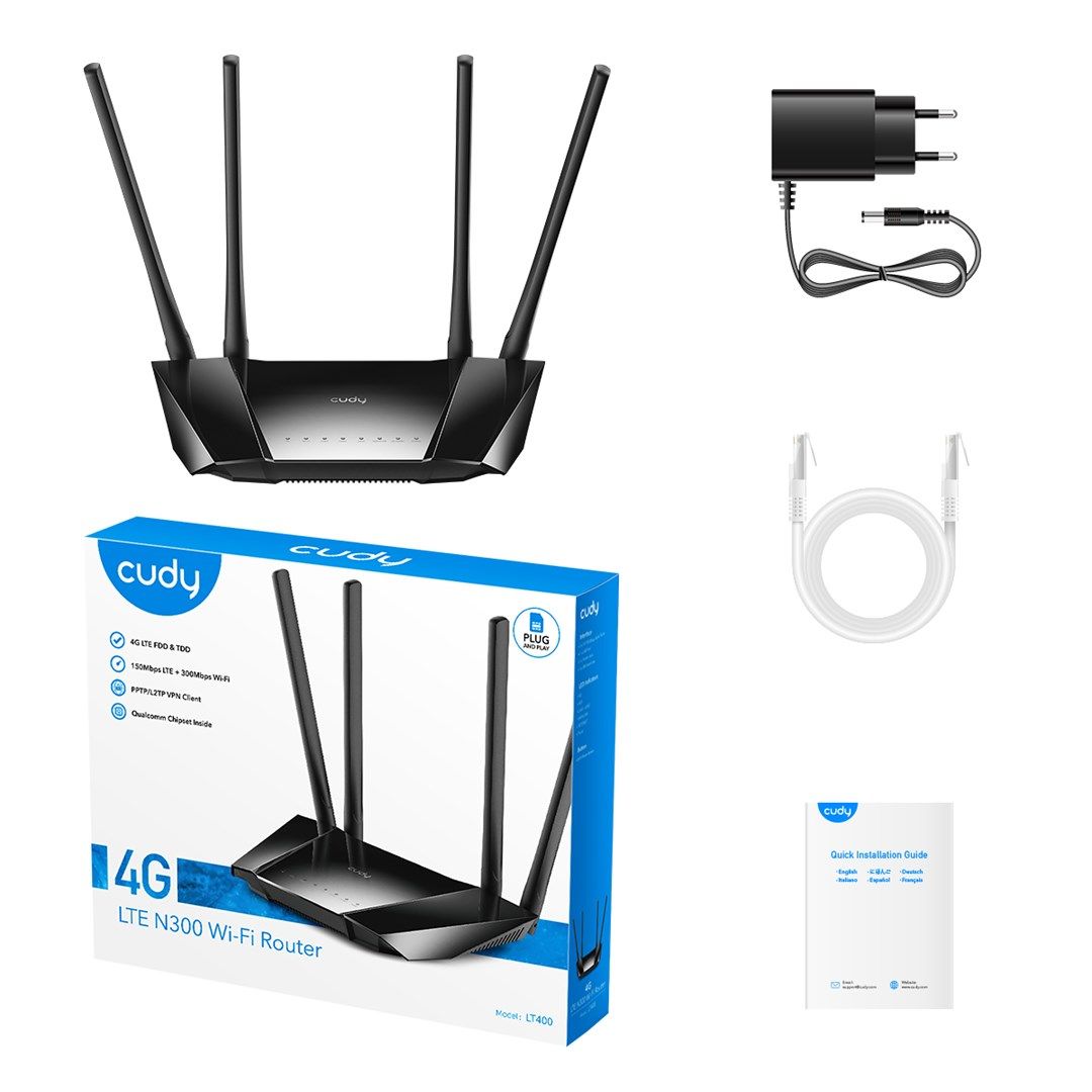 Router Cudy Wi-Fi 4G LTE Cat N300_6