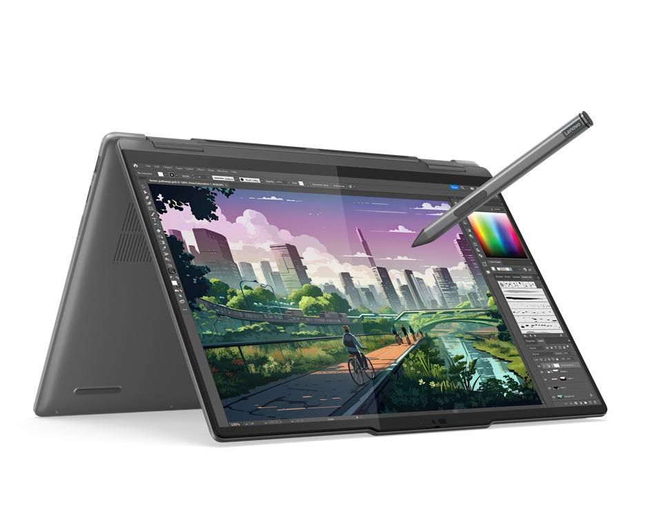 Lenovo Yoga 7 2-in-1 14AHP9 Ryzen 7 8840HS 14  WUXGA OLED 400nits Glossy 16GB LPDDR5x-6400 SSD512 Radeon 760M Graphics Win11 Storm Grey_10