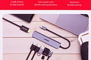 UNITEK HUB USB-C H1118A; USB-A x3  USB-C  HDMI  SD  microSD_6