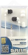 Esperanza EH147W headphones/headset Wired In-ear Music White_2