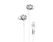 Maxell XC1 USB-C wired headphones with USB-A adapter white_1