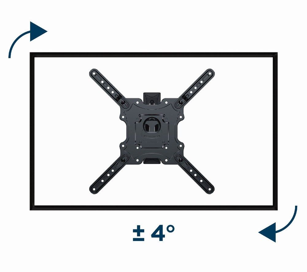 Gembird | Wall mount | WM-55ST-01 | Tilt  swivel  rotate | 32-55   | Maximum weight (capacity) 32 kg | Black_2