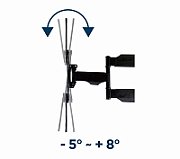 Gembird | Wall mount | WM-55ST-01 | Tilt  swivel  rotate | 32-55   | Maximum weight (capacity) 32 kg | Black_3