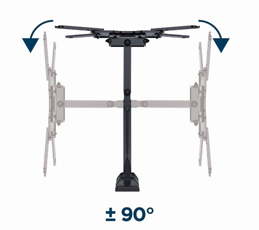 Gembird | Wall mount | WM-55ST-01 | Tilt  swivel  rotate | 32-55   | Maximum weight (capacity) 32 kg | Black_4