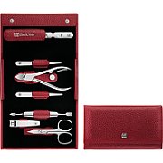 Zwilling Classic Inox Travel Set – 7 pcs Leather Pouch - Red_1