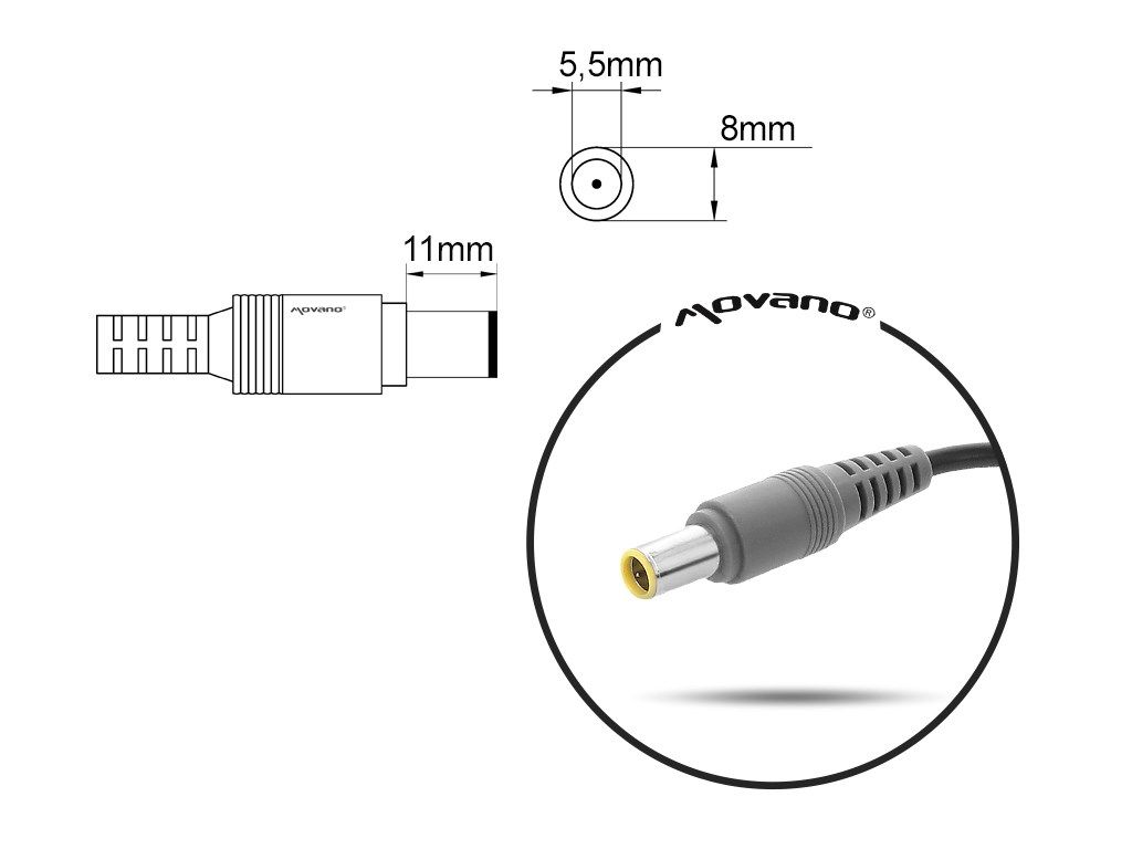 notebook charger mitsu 20v 2a (5.5x2.5) - msi  medion  lenovo  itd 40W_2