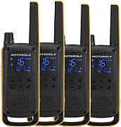 Motorola Talkabout T82 Extreme Quad Pack two-way radio 16 channels Black Orange_1