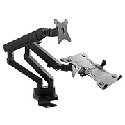 Maclean MC-813 Dual Desk Mount for a Monitor and a Laptop 17  -32  2x8kg VESA 75x75  100x100_1