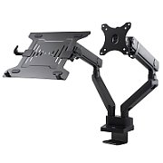 Maclean MC-813 Dual Desk Mount for a Monitor and a Laptop 17  -32  2x8kg VESA 75x75  100x100_4