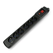 Armac M6 Rack 19  | Power strip | surge protector  6 sockets  1.5m cable  black_1