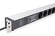 PDU Power Strip 19  Rack  6x unischuko  2.0m  1x unischuko plug  16A  tooth surge+filter_4