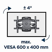 Gembird WM-75ST-01 Full motion TV wall mount  32”-75” (45 kg)_2