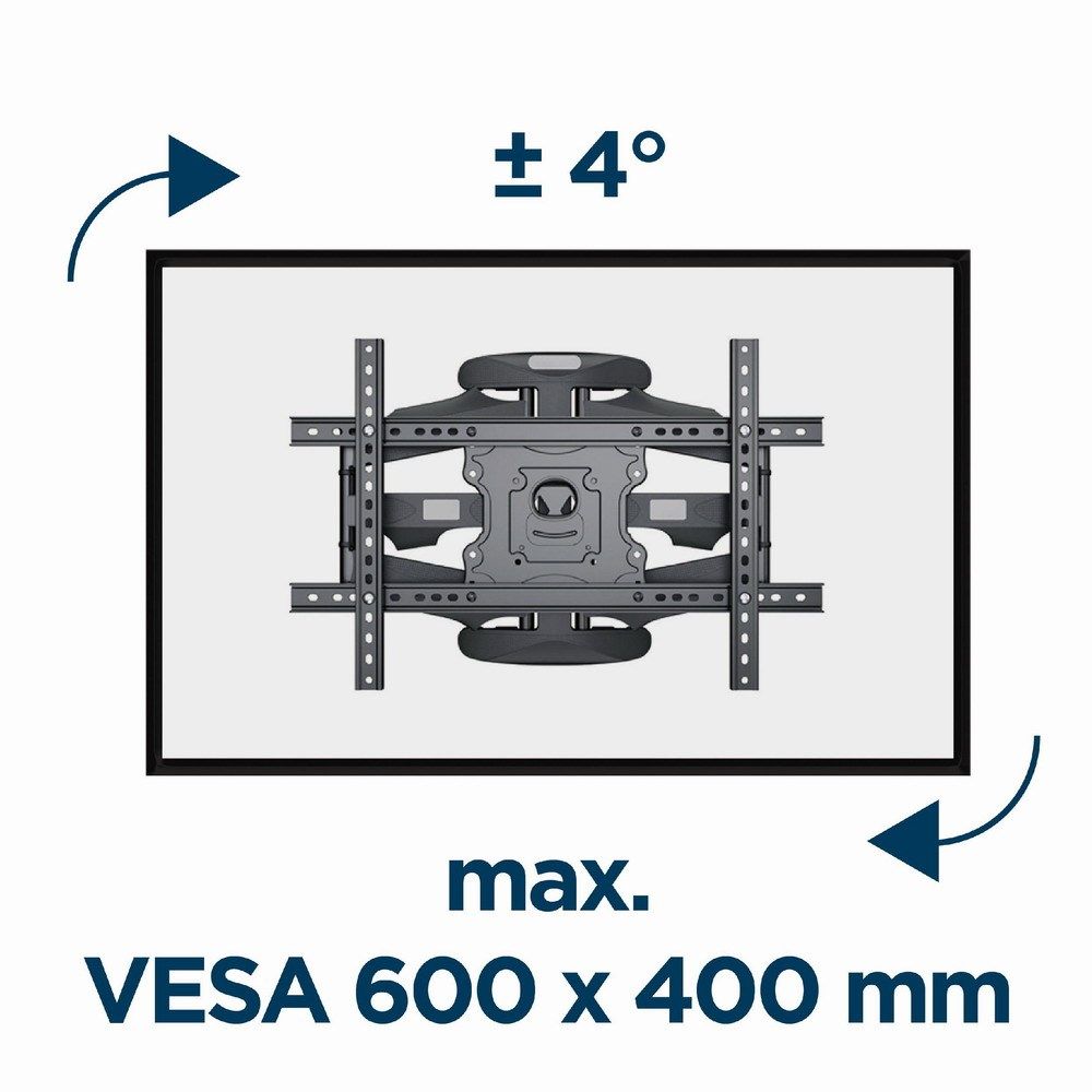 Gembird WM-75ST-01 Full motion TV wall mount  32”-75” (45 kg)_8