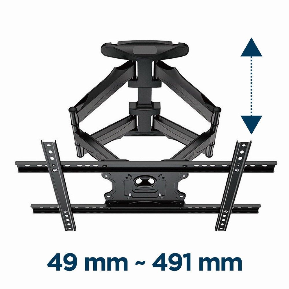 Gembird WM-75ST-01 Full motion TV wall mount  32”-75” (45 kg)_9