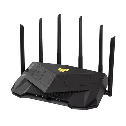 Wireless Wifi 6 Dual Band Gaming Router | TUF-AX6000 | 802.11ax | 1148+4804 Mbit/s | 10/100/1000 Mbit/s | Ethernet LAN (RJ-45) ports 5 | Mesh Support Yes | MU-MiMO Yes | No mobile broadband | Antenna type External_2