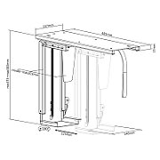 Maclean computer mount  adjustable  max. 10kg  Black  MC-885 B_7