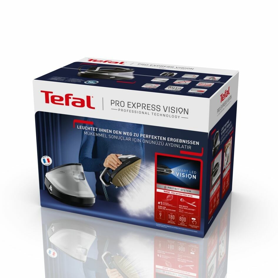 Tefal Pro Express Vision GV9821 3000 W 1.2 L Durilium AirGlide Autoclean soleplate Black  Silver_5