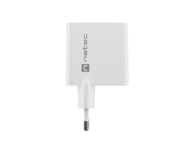 NATEC RIBERA GAN CHARGER 1X USB-A + 1X USB-C 45W WHITE_6